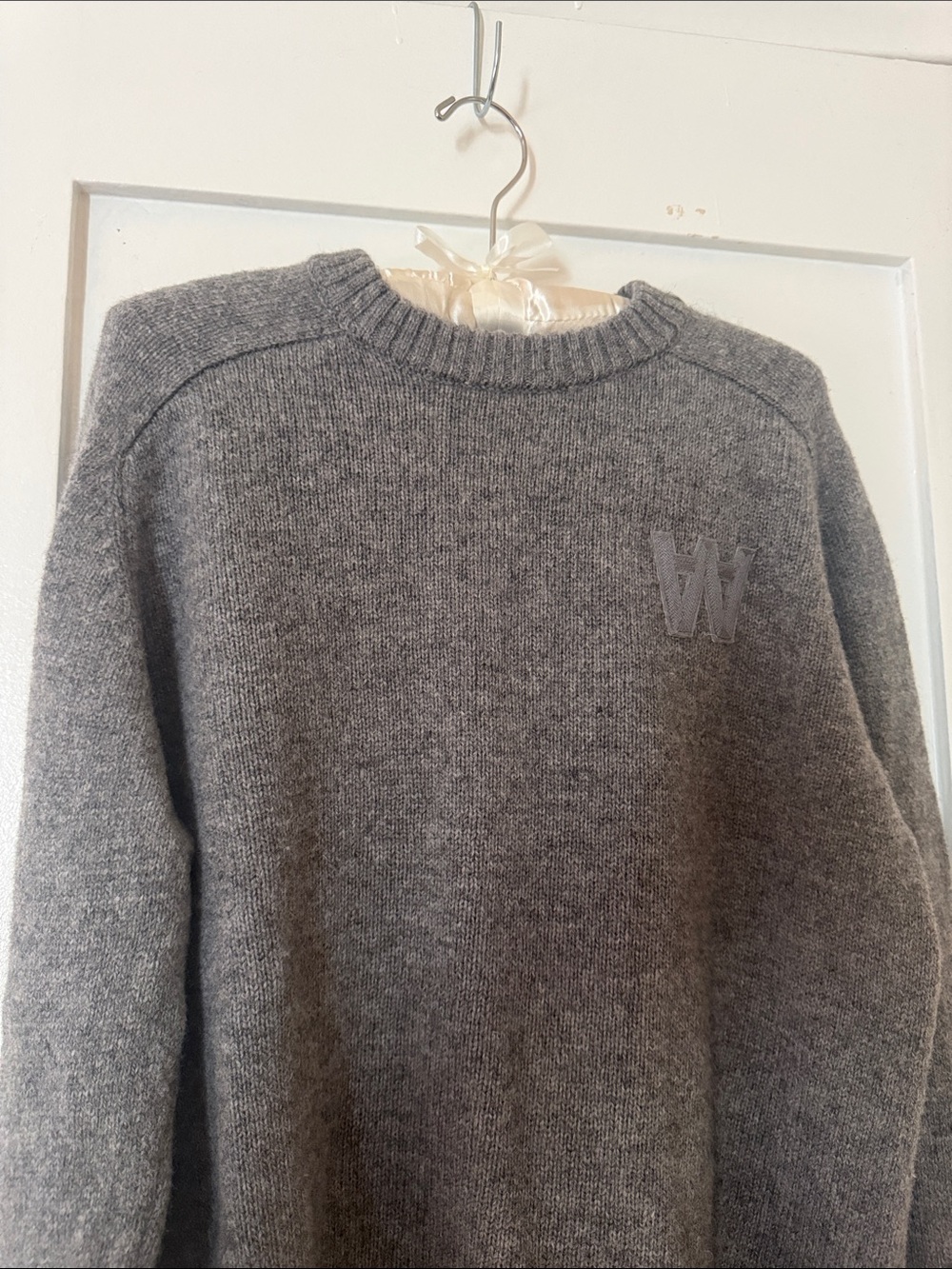 Wood Wood Copenhagen unisex Gray Crewneck Sweater - Picture 2 of 8